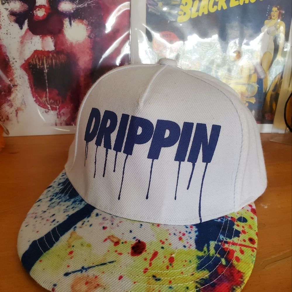 Paint Splatter Boys Hat With Adjustable Strap